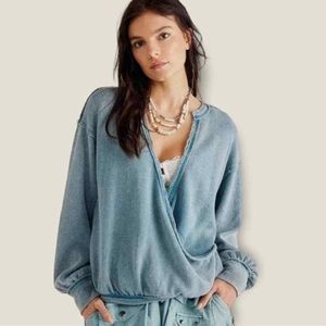 🦋FREE PEOPLE ANYWAY TOP IN DEEP TEAL M